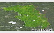 Satellite Panoramic Map of Ludzas, semi-desaturated
