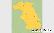 Savanna Style Simple Map of Ludzas, single color outside