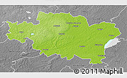 Physical 3D Map of Madonas, desaturated