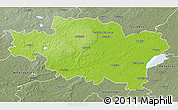 Physical 3D Map of Madonas, semi-desaturated