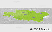 Physical Panoramic Map of Madonas, lighten, desaturated