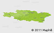 Physical Panoramic Map of Madonas, single color outside