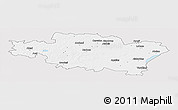 Silver Style Panoramic Map of Madonas, single color outside