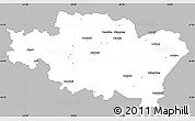 Gray Simple Map of Madonas, single color outside