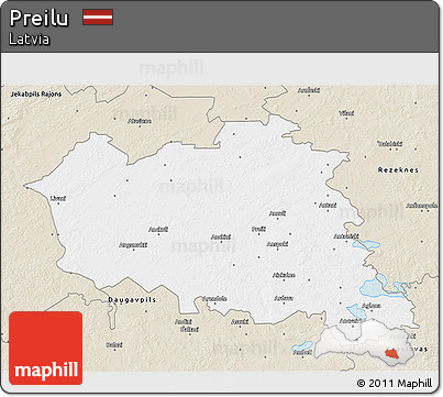 Classic Style 3D Map of Preilu