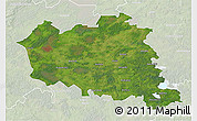Satellite 3D Map of Preilu, lighten