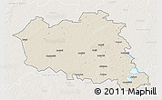 Shaded Relief 3D Map of Preilu, lighten