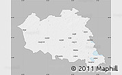 Gray Map of Preilu, single color outside