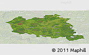 Satellite Panoramic Map of Preilu, lighten
