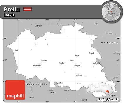 Gray Simple Map of Preilu