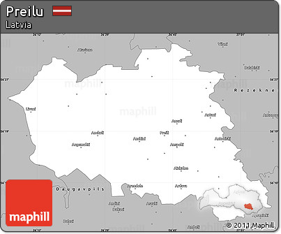 Gray Simple Map of Preilu