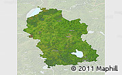 Satellite 3D Map of Rezeknes, lighten