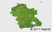 Satellite 3D Map of Rezeknes, single color outside