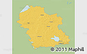 Savanna Style 3D Map of Rezeknes, single color outside