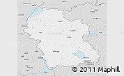 Silver Style 3D Map of Rezeknes