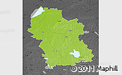 Physical Map of Rezeknes, darken, desaturated