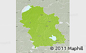 Physical Map of Rezeknes, lighten, semi-desaturated