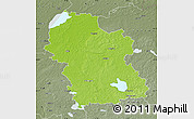 Physical Map of Rezeknes, semi-desaturated