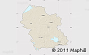 Shaded Relief Map of Rezeknes, cropped outside