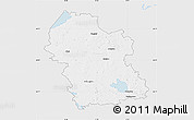 Silver Style Map of Rezeknes, single color outside