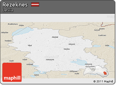 Classic Style Panoramic Map of Rezeknes