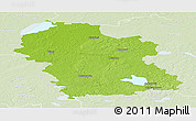 Physical Panoramic Map of Rezeknes, lighten