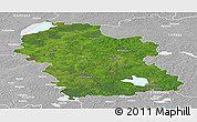 Satellite Panoramic Map of Rezeknes, lighten, desaturated