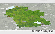 Satellite Panoramic Map of Rezeknes, lighten, semi-desaturated
