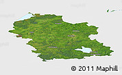 Satellite Panoramic Map of Rezeknes, single color outside