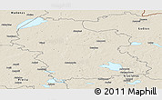 Shaded Relief Panoramic Map of Rezeknes