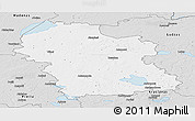 Silver Style Panoramic Map of Rezeknes