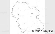 Blank Simple Map of Rezeknes, cropped outside