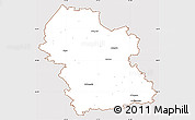 Classic Style Simple Map of Rezeknes, cropped outside
