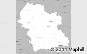 Gray Simple Map of Rezeknes