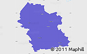 Political Simple Map of Rezeknes, single color outside