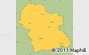 Savanna Style Simple Map of Rezeknes, cropped outside