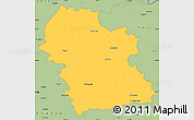 Savanna Style Simple Map of Rezeknes