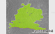 Physical 3D Map of Saldus, desaturated