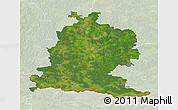Satellite 3D Map of Saldus, lighten