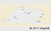 Classic Style Panoramic Map of Saldus, single color outside