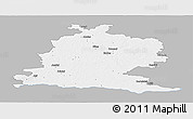 Gray Panoramic Map of Saldus, single color outside