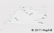Silver Style Panoramic Map of Saldus, single color outside