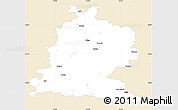 Classic Style Simple Map of Saldus, single color outside