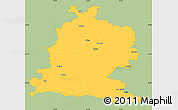 Savanna Style Simple Map of Saldus, single color outside