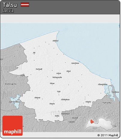 Gray 3D Map of Talsu
