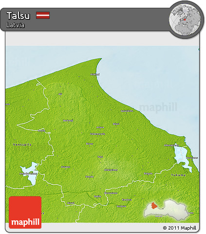 Physical 3D Map of Talsu
