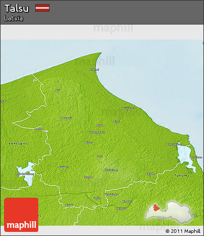 Physical 3D Map of Talsu