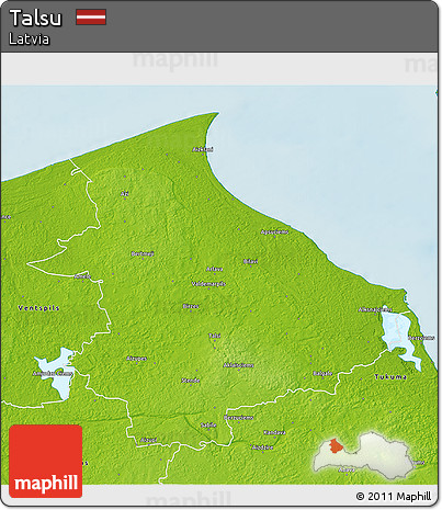 Physical 3D Map of Talsu
