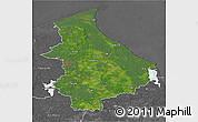 Satellite 3D Map of Talsu, desaturated