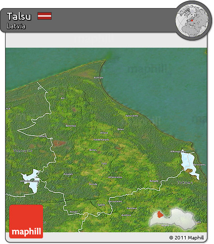 Satellite 3D Map of Talsu